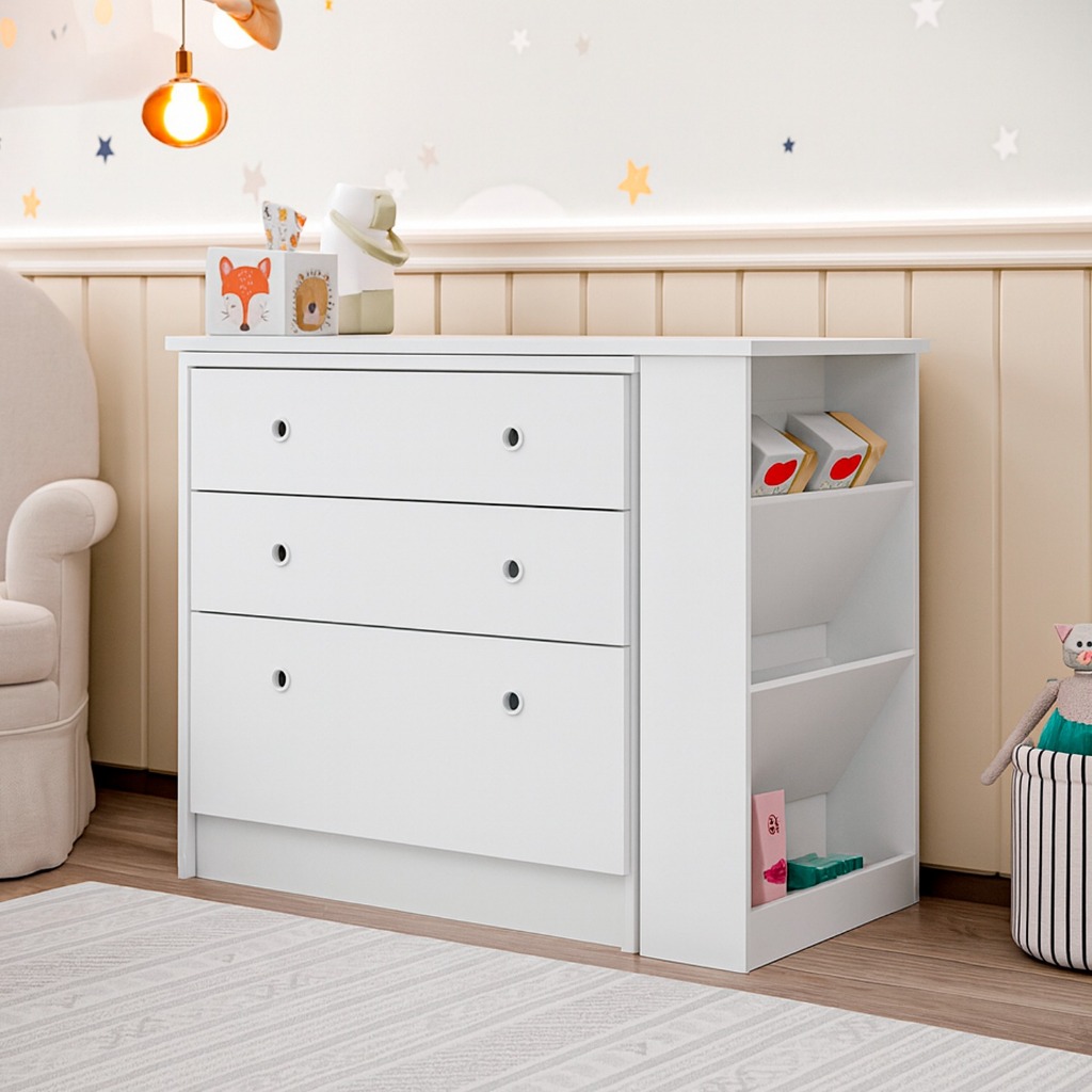 Cômoda Infantil com Nichos: Onde Comprar | BuscaProdutos