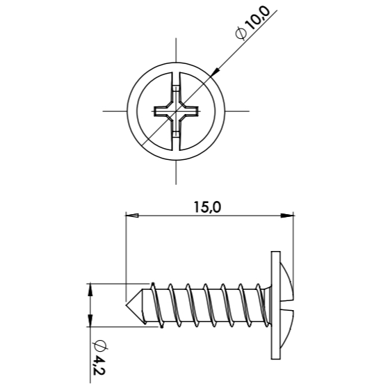 Kit 20, 30 ou 50 Parafusos Philips Fixação Paralama Hyundai Várias Aplicações