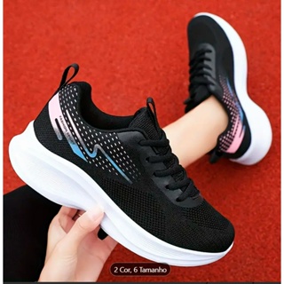 Tênis feminino estilo casual novo cores variadas em Oferta na Shopee