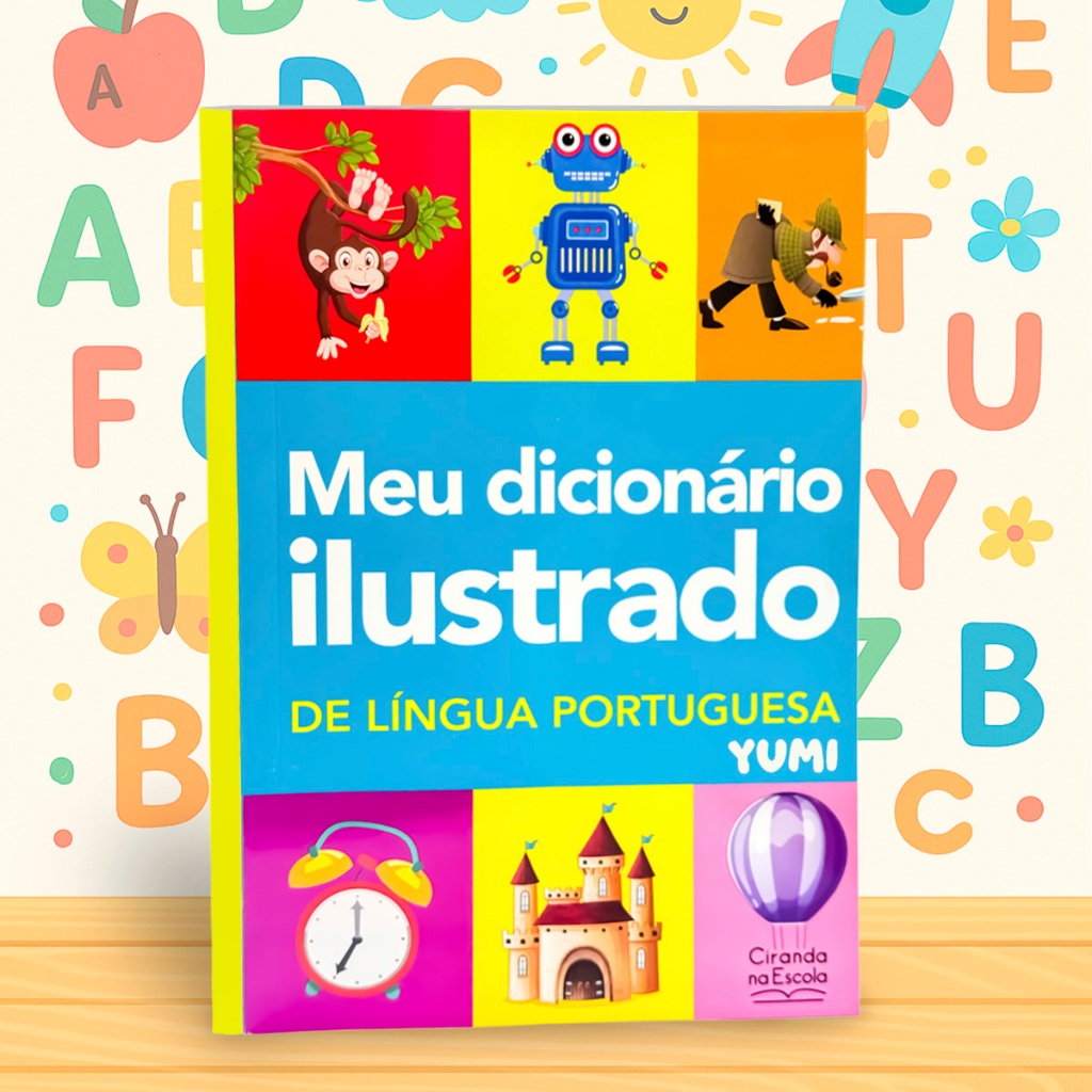Livro Infantil Educativo Dicionário Ilustrado De Língua Portuguesa - Palavras Simples e Ilustrações Divertidas em Oferta na Shopee