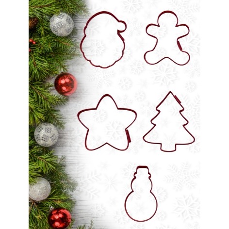 KIT Cortador de Pratos Natalinos 25 cm Natal cerâmica