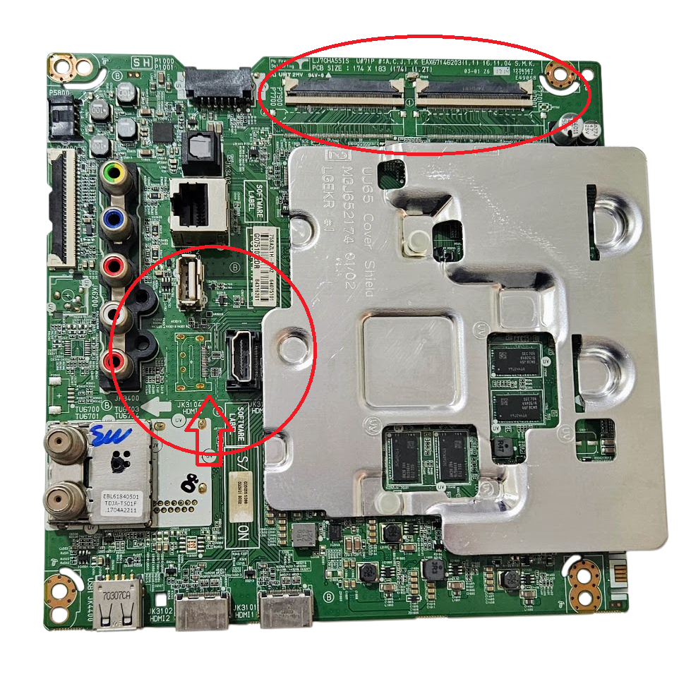 PLACA PRINCIPAL PARA TV 49UJ6300 / 55UJ6300 EAX67146203