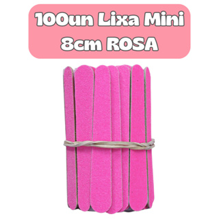 Lixa MINI ROSA 8Cm Salão de Beleza Spá Estética Cutícula Clinicas Manicure Pedicure Descartável em Oferta na Shopee