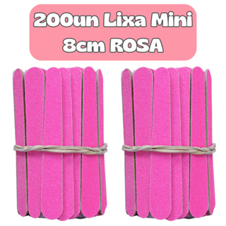 Mini Lixa ROSA 8cm Descartável para Manicure Pedicure Estética Salão de Beleza Spá em Oferta na Shopee
