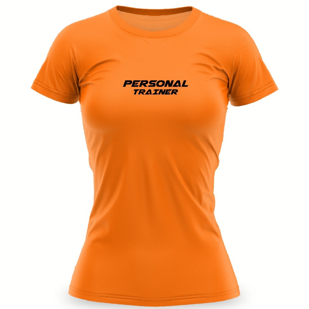 Camisa Camiseta Baby Look Feminina Personal Trainer Academia Fitness Dry Fit Musculação Saúde