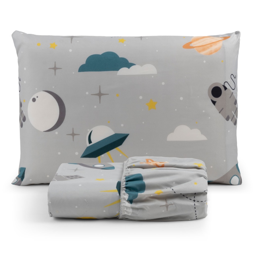 Jogo de Lençol com Elástico Solteiro 02 Peças Cama Box 200 Fios Toque Macio