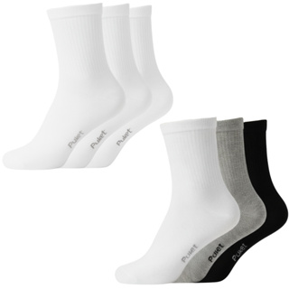 Kit 6 Pares Meia Unissex Infantil Cano Médio Maciez Dia a Dia Punho Elastico Puket em Oferta na Shopee