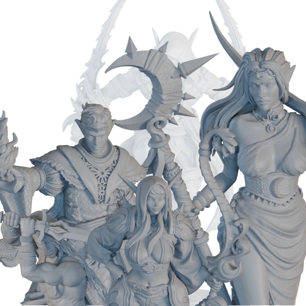 Miniaturas RPG Elfos Personagens Dungeons & Dragons DND D&D em Oferta na Shopee