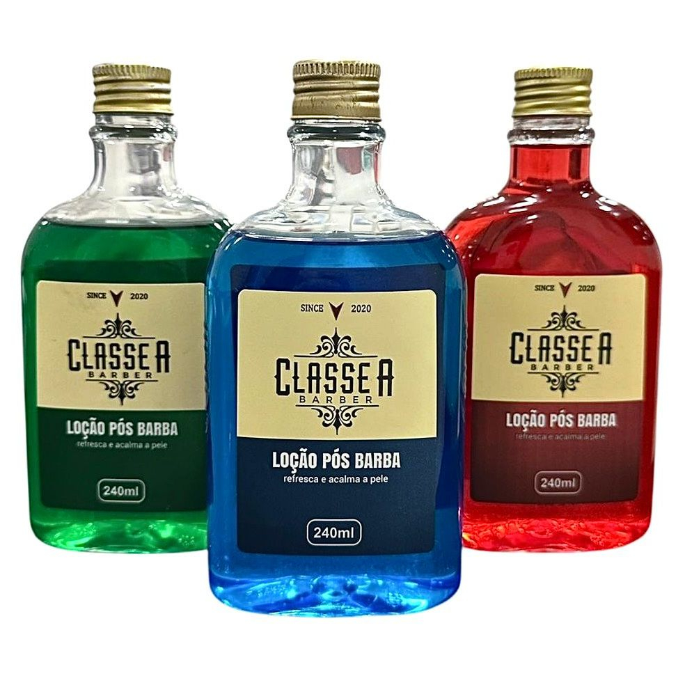 Loção Pós Barba 240ml Classe A Loçao Pós Barba CLASSE A Cicatrizante Pele Loção para Barba 240ml