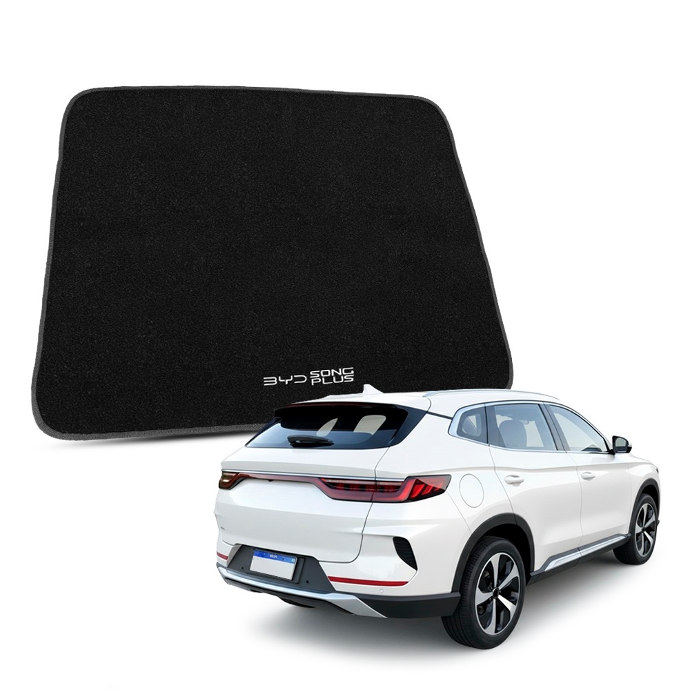 Tapete Porta Malas para BYD Song Plus 2023 a 2026 Molde do Carro Forração em Carpete Automotivo