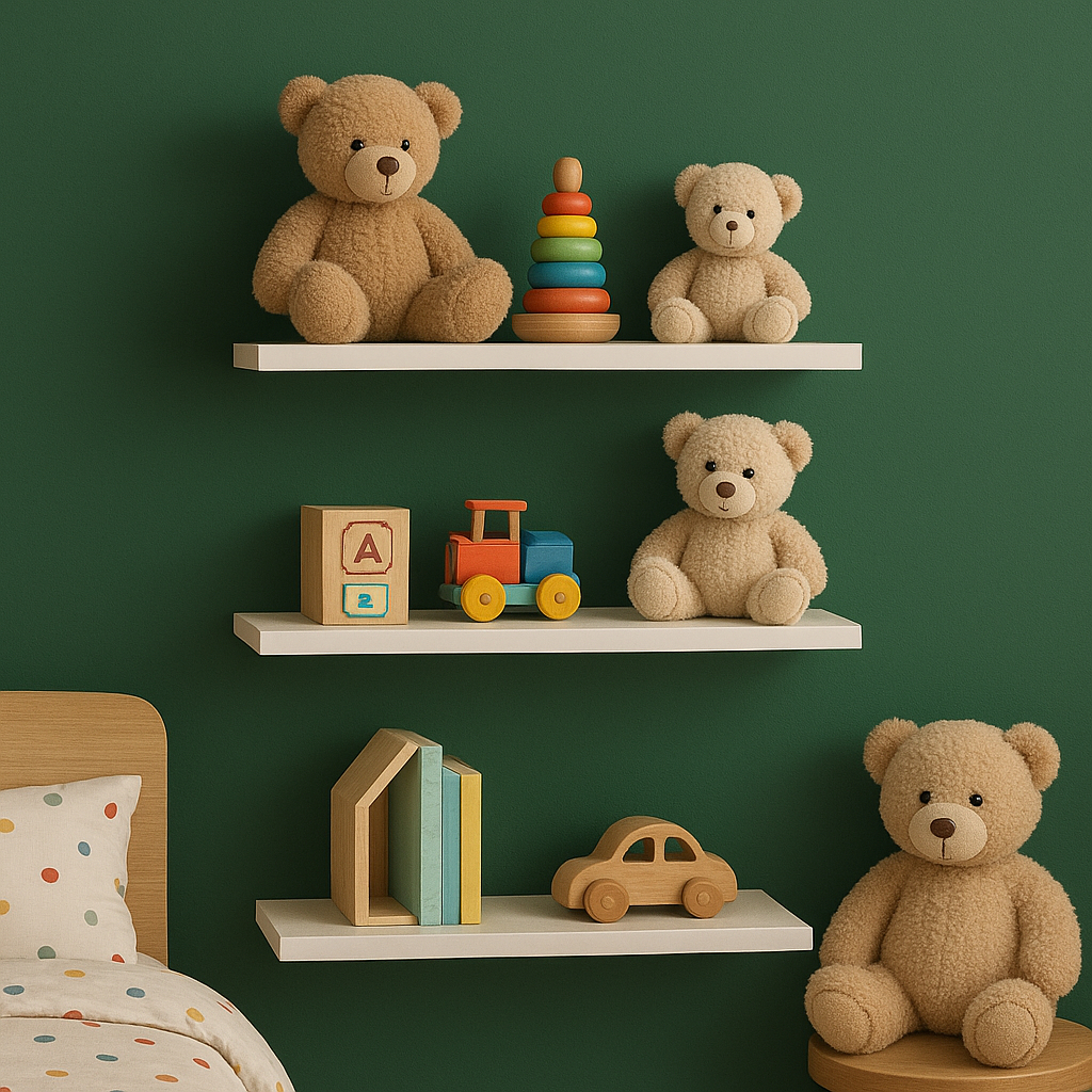 Kit 3 Prateleiras 30x15  MDF Branco 15mm Resistente Inclui Suporte Decoração Casa em Oferta na Shopee