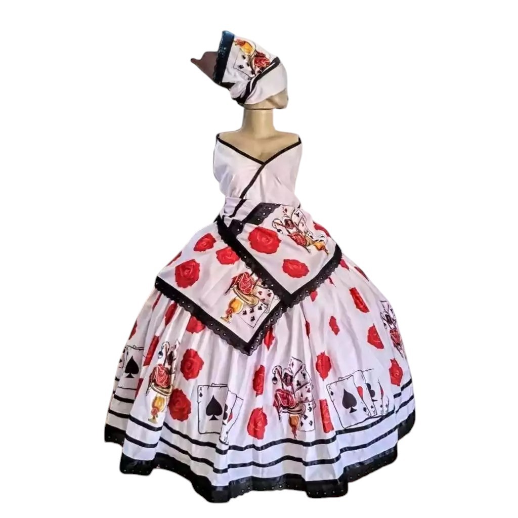 ROUPA MARIA NAVALHA ACABAMENTO EM PRETO - SALVE A MALANDRAGEM - ROUPA POMBOGIRA