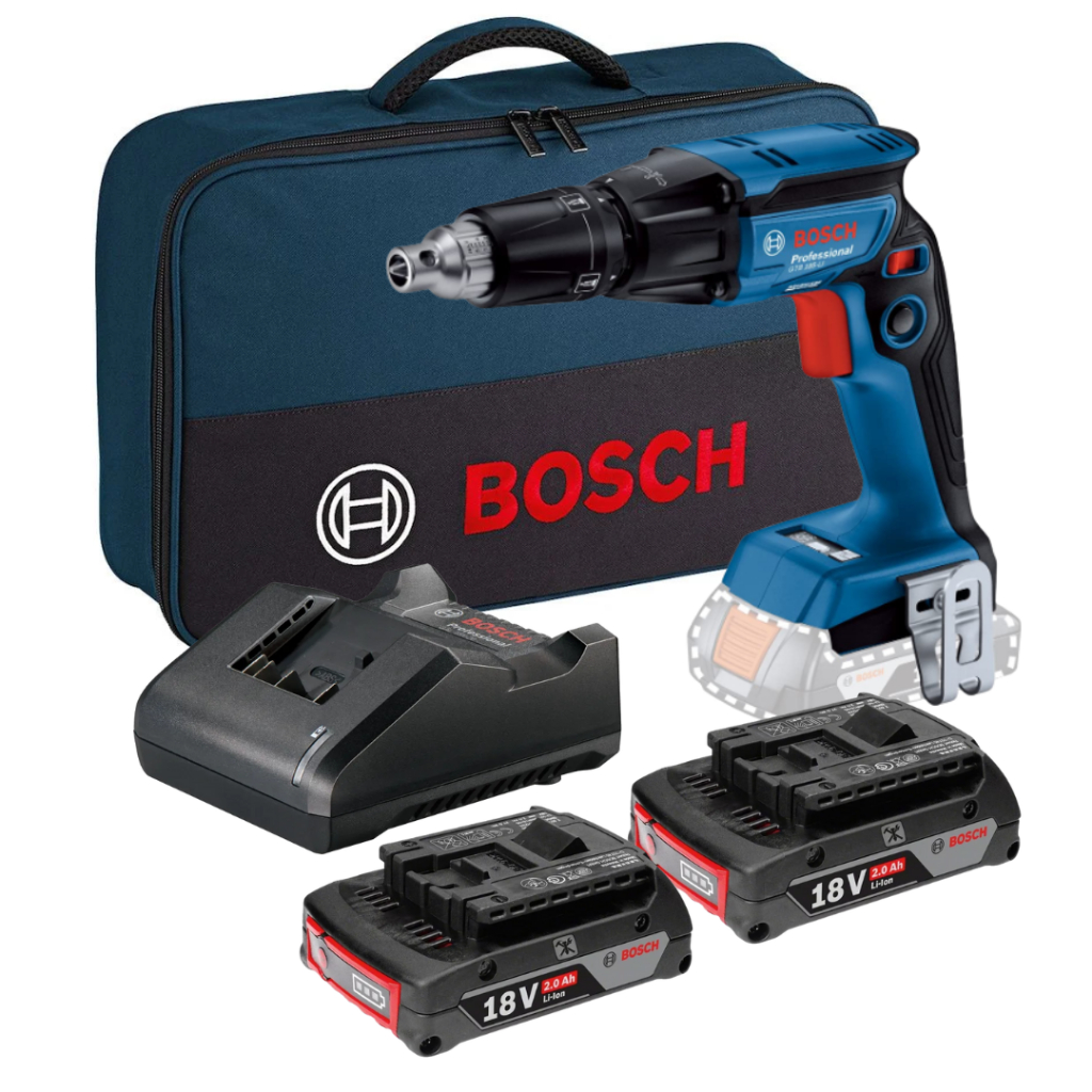 Parafusadeira Drywall Gesso 18v 2 Baterias Bosch Gtb 185-li Com Bolsa em Oferta na Shopee