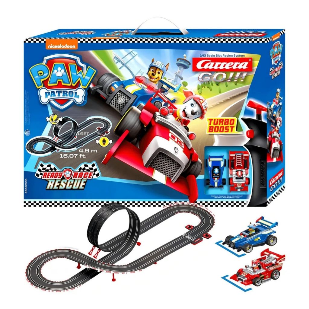 Autorama Pista Elétrica Carrera First Patrulha Canina 4.9 Metros 1/43