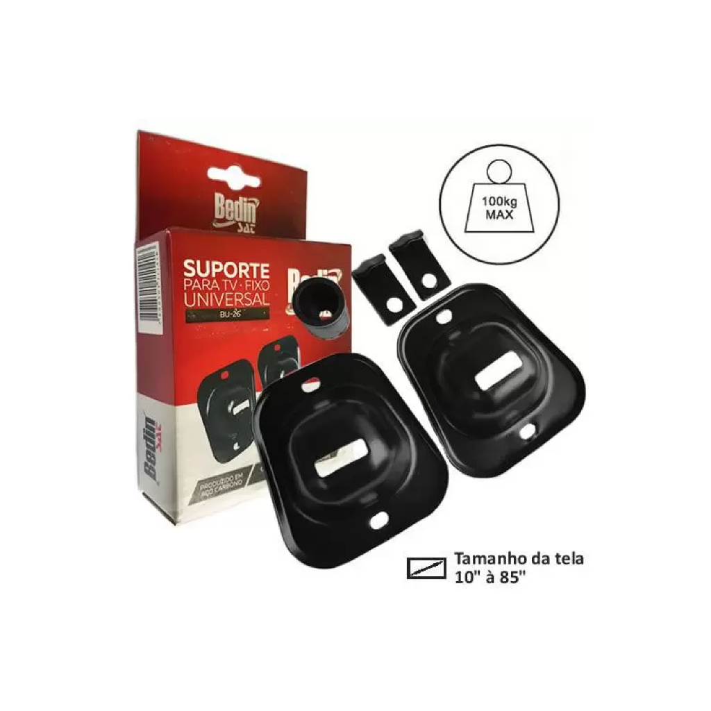 Suporte Para TV Fixo Universal de 10 a 85 Polegadas