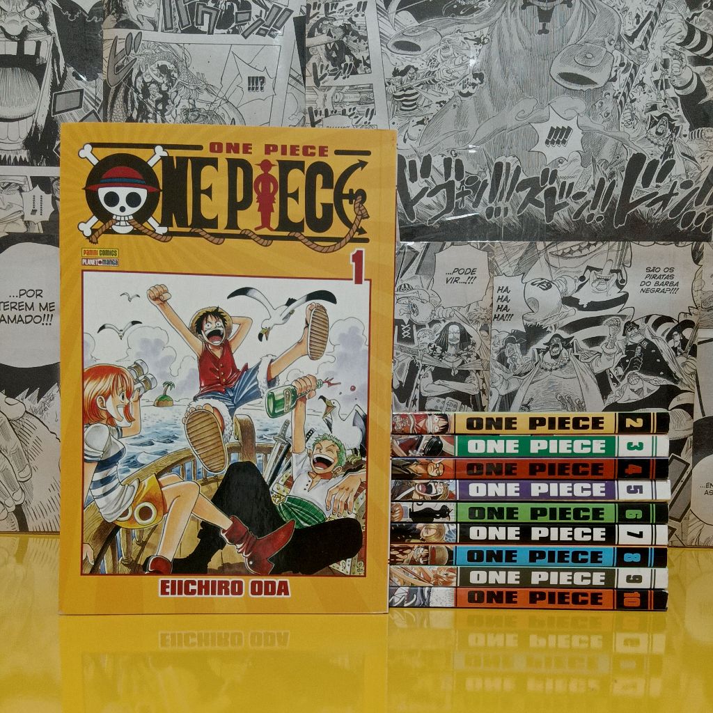 Mangá One Piece - Vol. 01 Ao 50 - LEIA A DESCRIÇÃO!