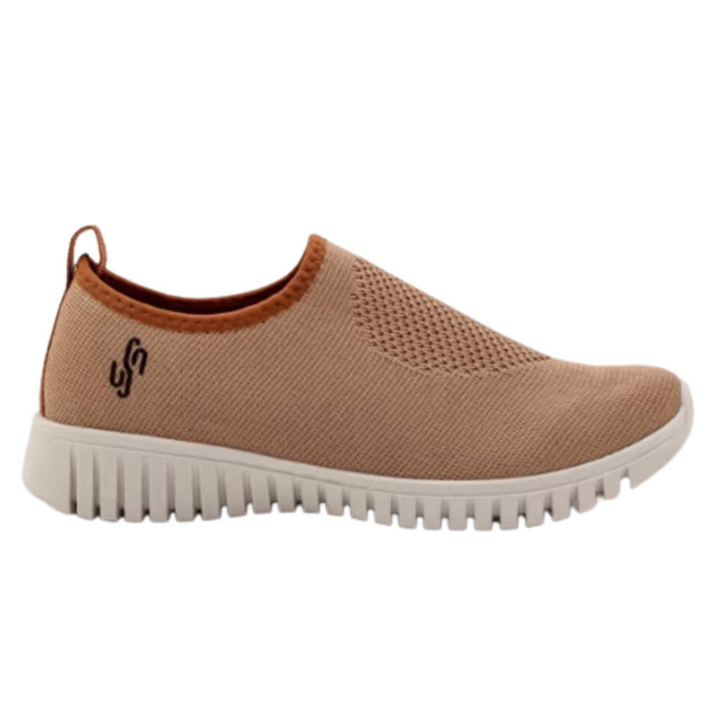 Tênis Feminino Usaflex Slip On Knit Confortável