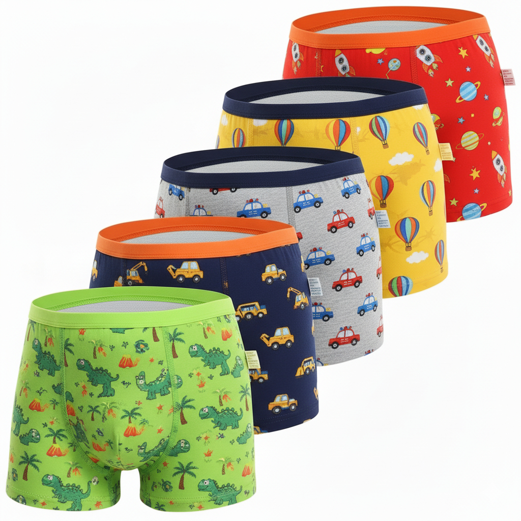 Kit Cuecas Box Boxer Microfibra Infantil Atacado Confortável