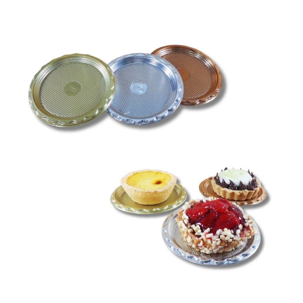 Prato Dourado para Monoporção 8cm - Prata ou Bronze ou Dourado - 50 unidades