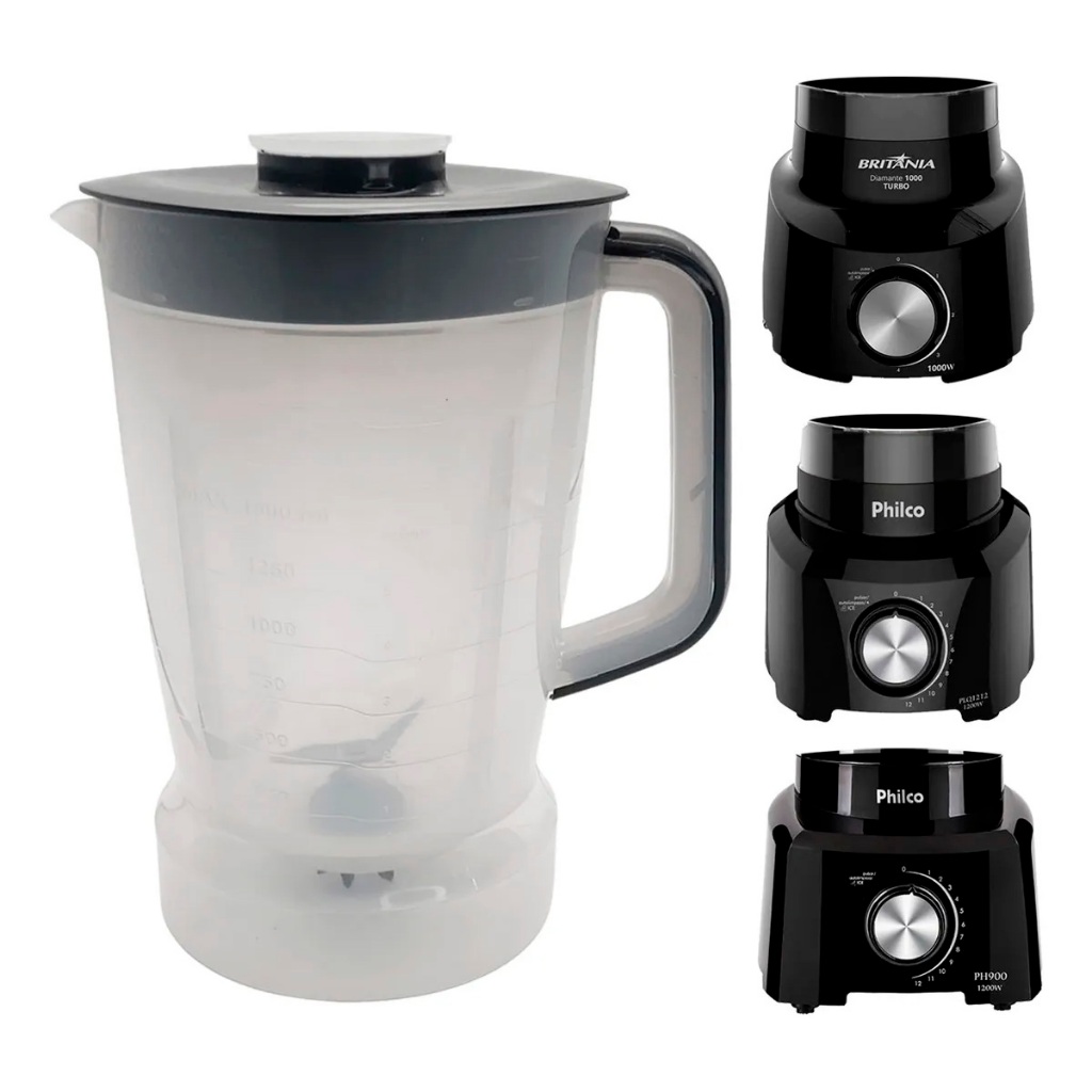 Copo Do Liquidificador Philco Ph900 Ph1200 Plq1212 Britânia 1000 (1540)