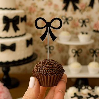 Topper Para Docinhos Laço Cores Laços em Oferta na Shopee