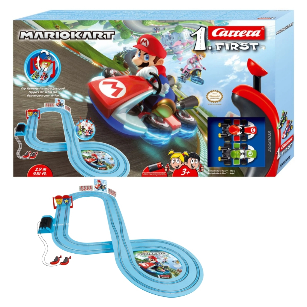 Autorama Pista Elétrica Carrera First Mario Kart 2.9 Metros 1/50