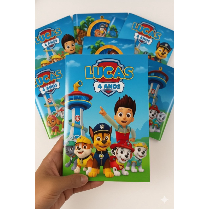 Livrinho Colorir Patrulha Canina/ Lembrancinha/ kit lembrancinha / festa/ Aniversário / Patrulha Canina/ Personalizados