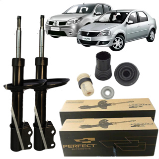 Kit Com Par Amortecedor Dianteiro Batente Coxim Logan Sandero 1.0 1.6 8v 16v em Oferta na Shopee