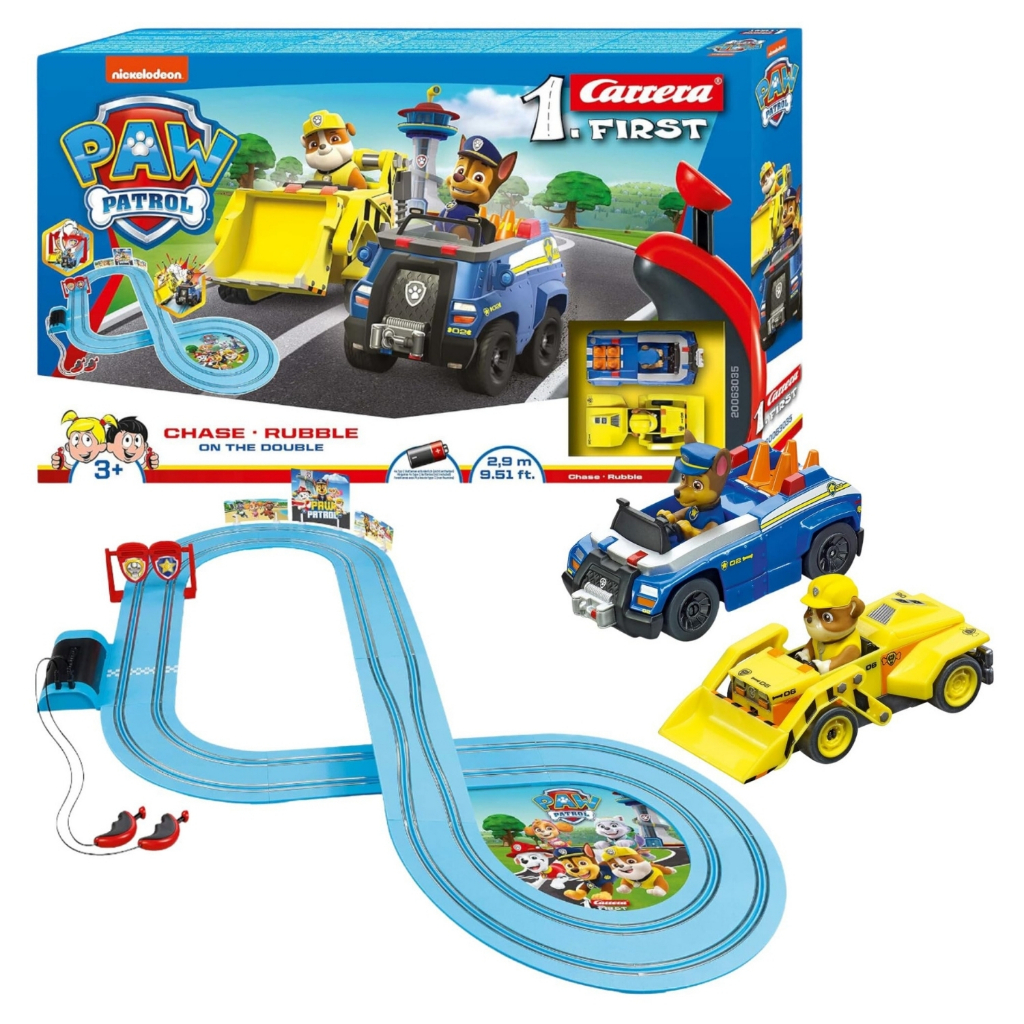 Autorama Pista Elétrica Carrera First Patrulha Canina Rubble x Chase 2.9 Metros 1/50