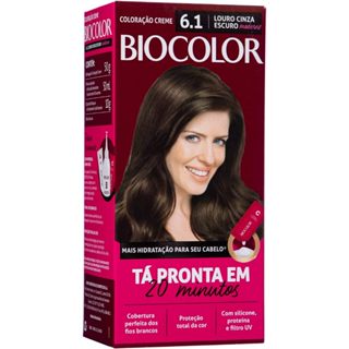Tinta De Cabelo Biocolor Louro Acinzentado Moder 6.1 Mini em Oferta na Shopee