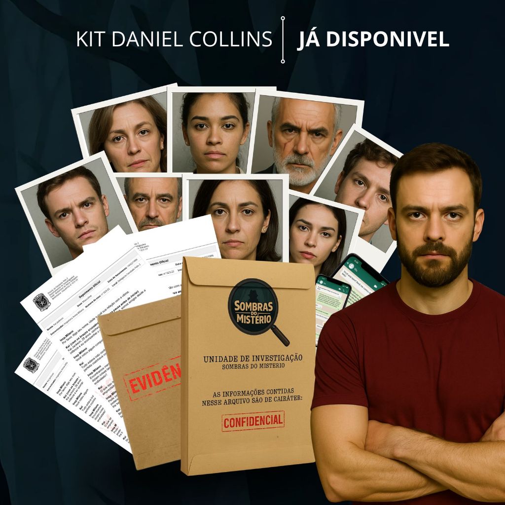 Jogo Detetive Sombras do Mistério – Desvende o Mistério de Daniel Collins