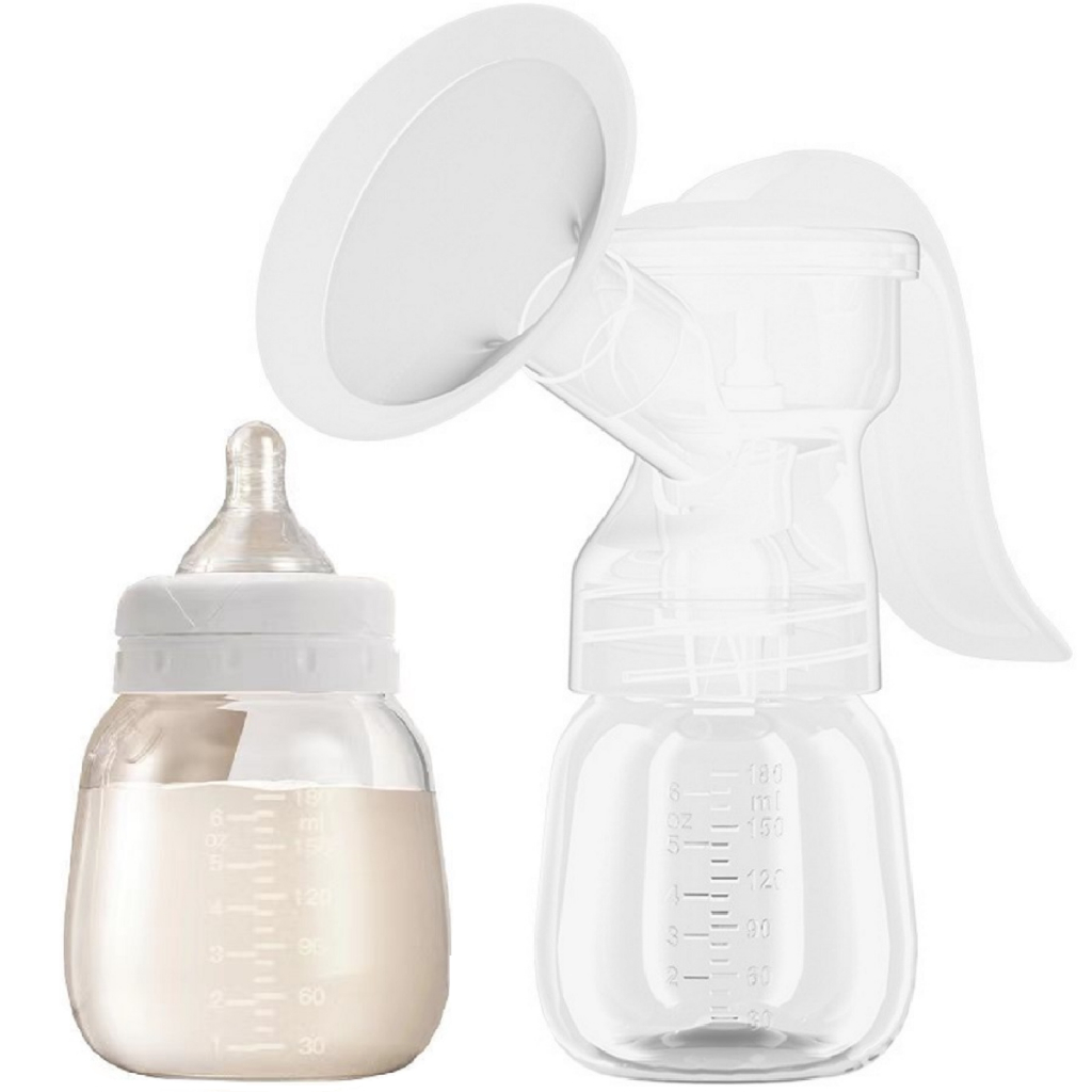 Bomba Tirar Leite Materno Manual Sucção Bebês Bombas Pós Parto 150ml em Oferta na Shopee