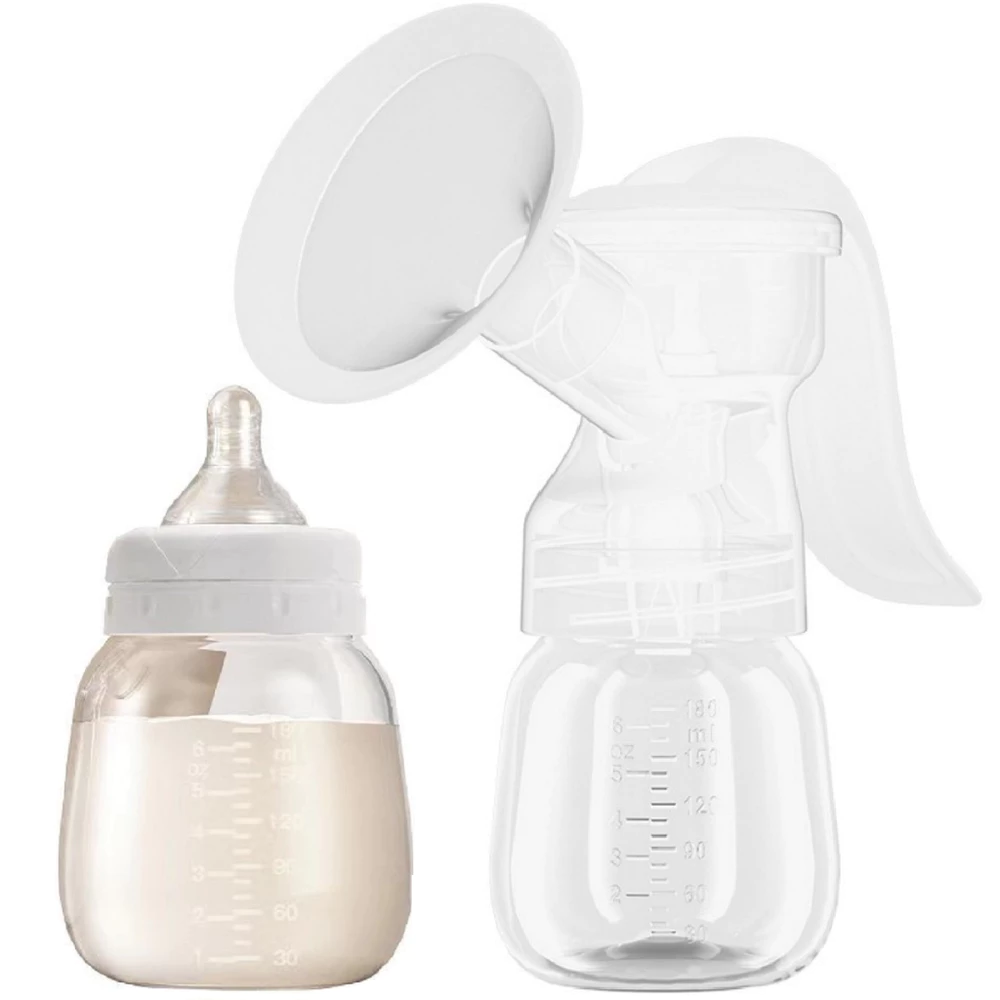Bomba Tirar Leite Materno Manual Sucção Bebês Bombas Pós Parto 150ml