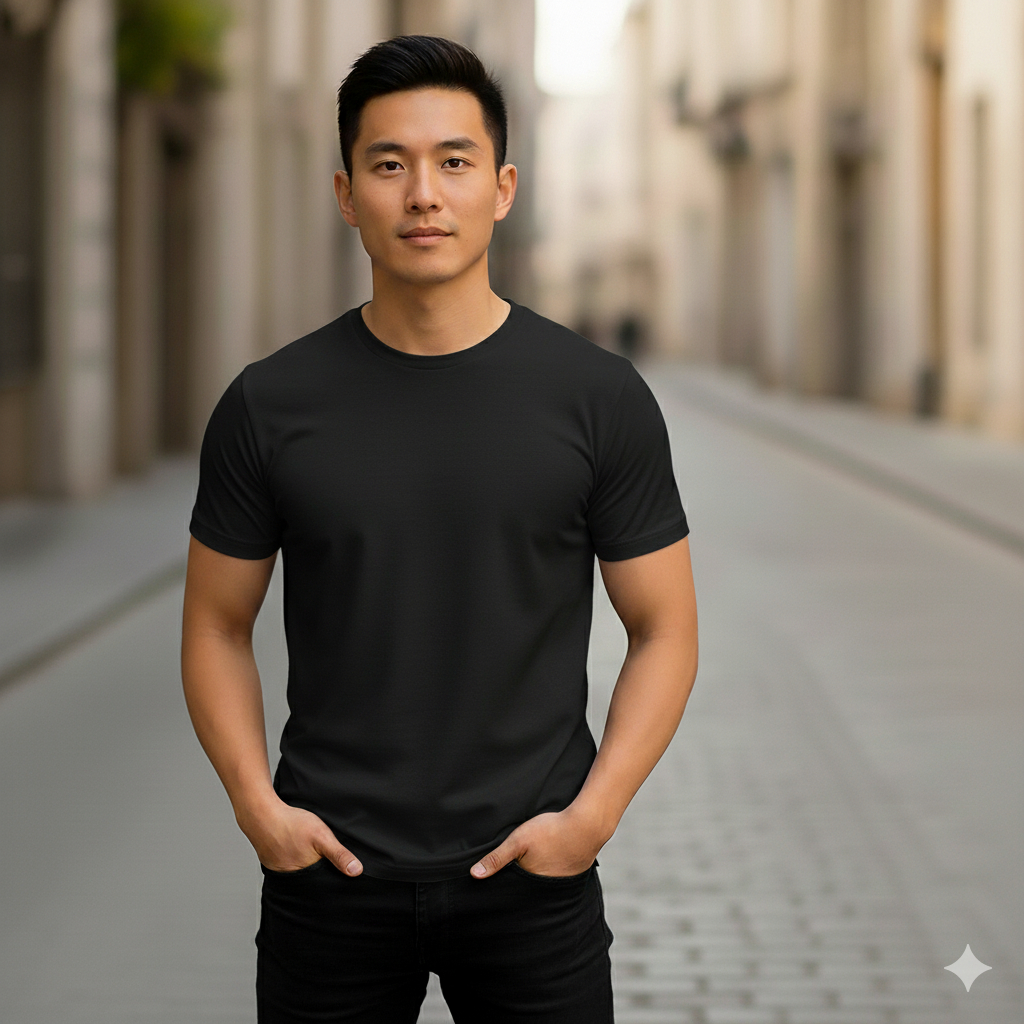 Camiseta Unissex 100% Algodão Malha Premium Lisa Manga Curta Gola Redonda Casual Confortável Musculação Academia Treino