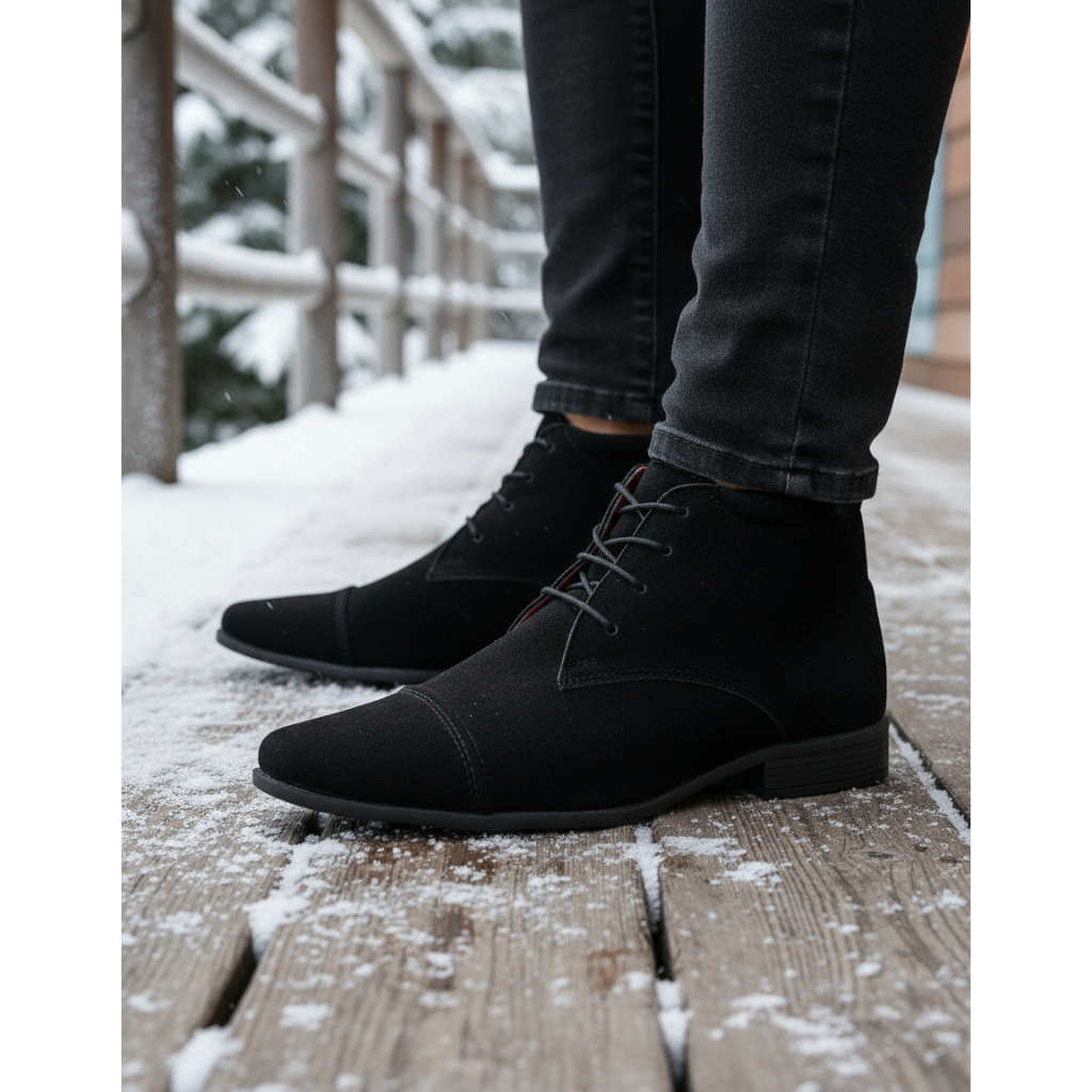 Bota Masculina Cano Curto Camurca: Onde Comprar | BuscaProdutos