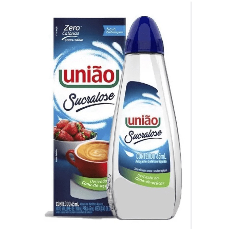 Adoçante  União Sucralose Líquido 65ml Dietético zero calorias