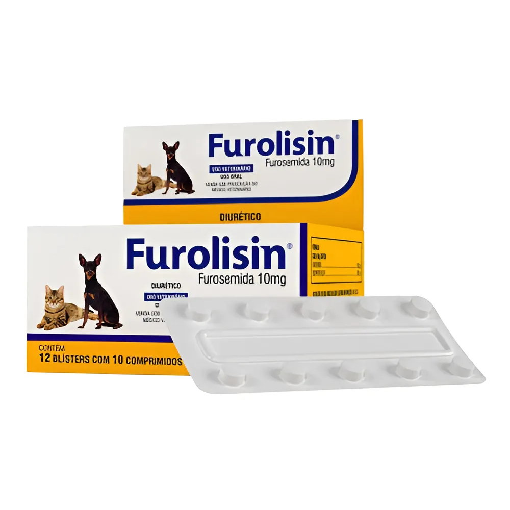 Furolisin 10 Mg Vetnil Blister C/ 10 Comprimidos