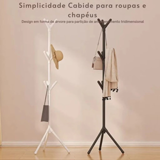Mancebo Cabideiro Chão Roupas 9 Ganchos Organizador Casaco Chapéu BM-F1561 em Oferta na Shopee