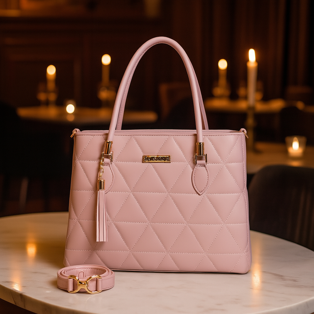 Bolsa Grande de Mulher Espaçosa Com Alça de Mao e Alça Transversal