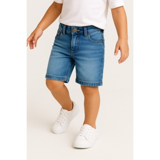 Bermuda Short Infantil e Juvenil Jeans Premium em Oferta na Shopee