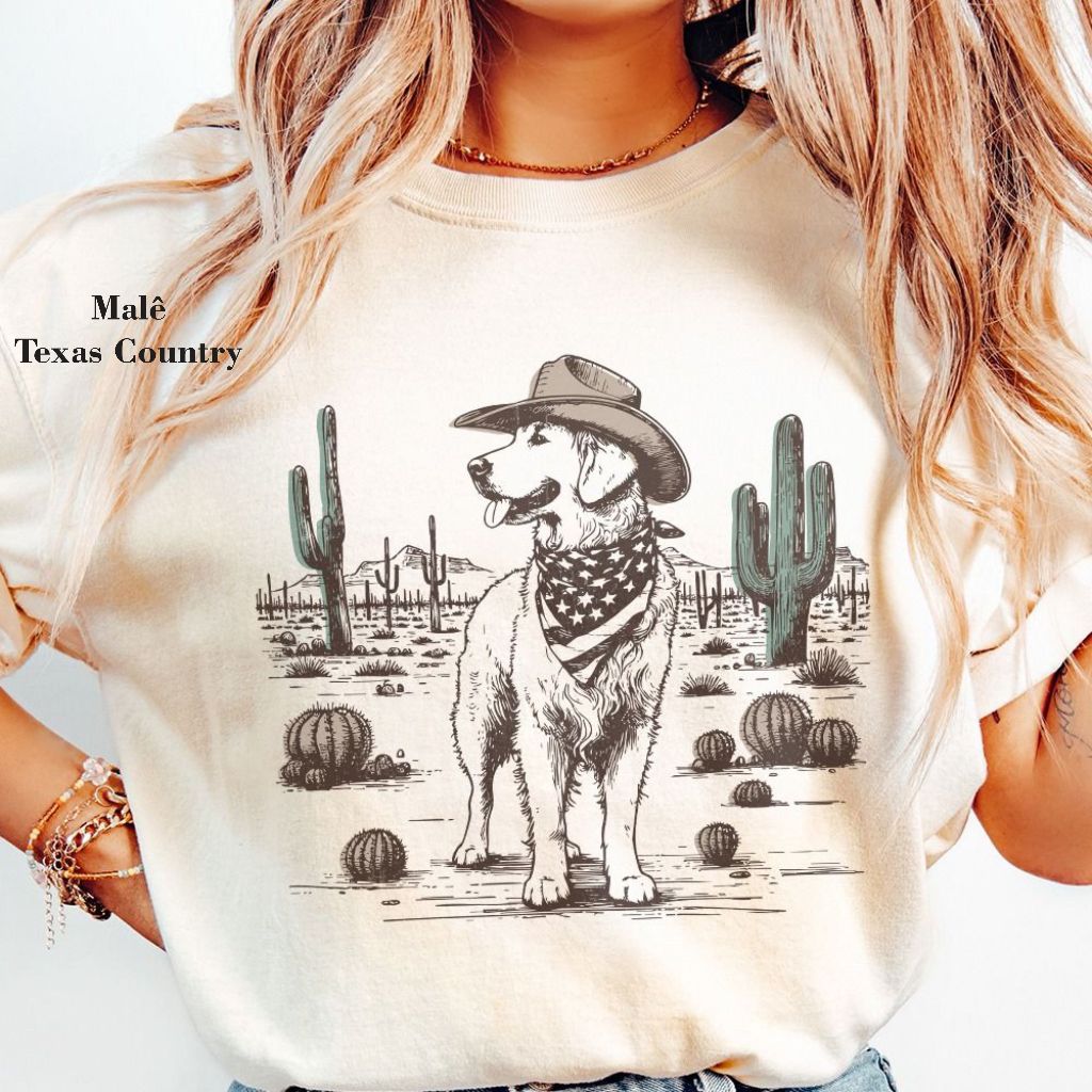 Camiseta Baby Look Feminina Estampado Cowgirl Animais 100% Algodão em Oferta na Shopee