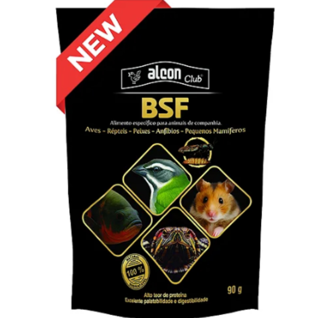 Alcon Bsf Alimento Para Peixes Roedores Aves Repteis Anfibios 90g