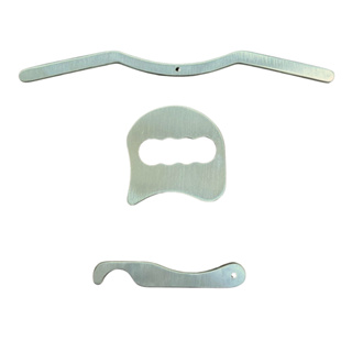Kit com 3 Instrumentos De Liberação Miofascial Iastm Massagem Guidão Soco Gancho Alumínio em Oferta na Shopee