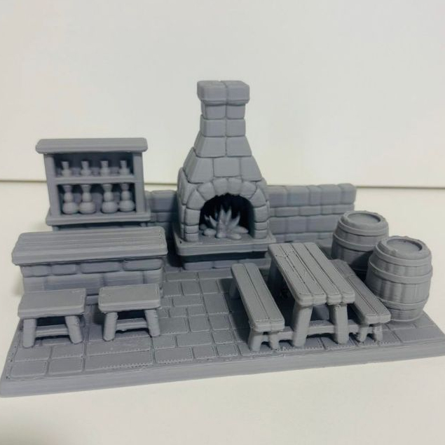 Taverna para RPG Cenário Maquete Diorama D&D