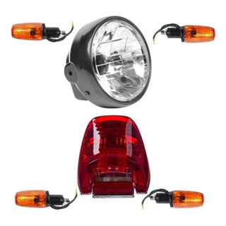 Kit Farol Lanterna Jogo 4 Piscas CG 125 Titan 2000 2001 2002 2003 2004 Fan 125 2005 2006 2007 2008 em Oferta na Shopee