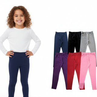Kit 3 Legging Escolar Infantil Menina Cores Sortidas Tamanho 04 ao 16 em Oferta na Shopee