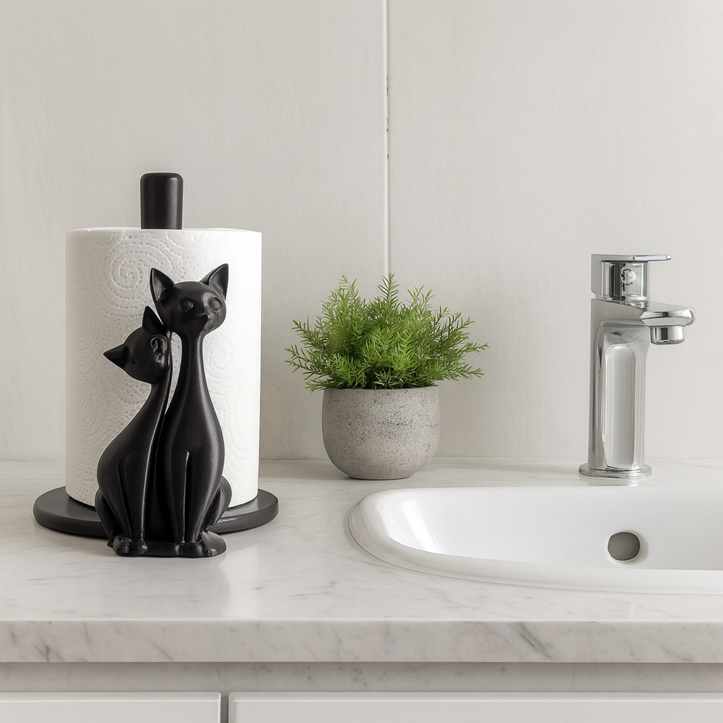 Suporte Porta Papel Higienico Pet Animal GATO MINIMALISTA Fofo Banheiro LAVABO em Oferta na Shopee