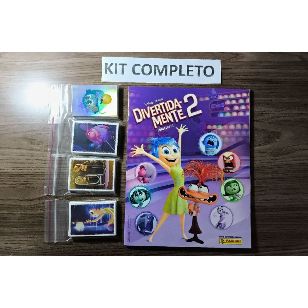 álbum de figurinhas divertida - mente 2 completo para colar