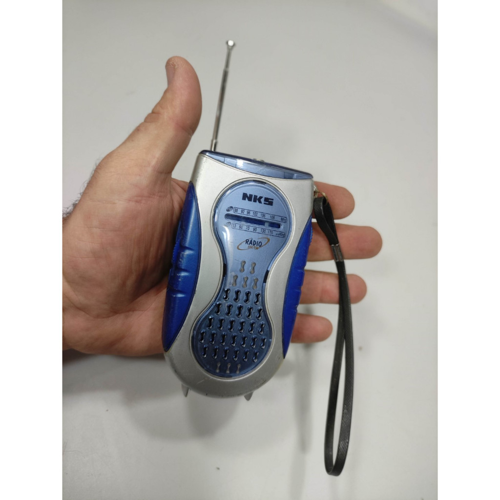 Rádio Radinho Nks Antigo Am Fm Modelo Af-136 Funciona Rmr - Azul (Usado)