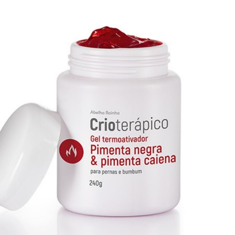 Abelha Rainha Crioterápico Gel Termoativador Pimenta Negra & Pimenta Caiena – 240g